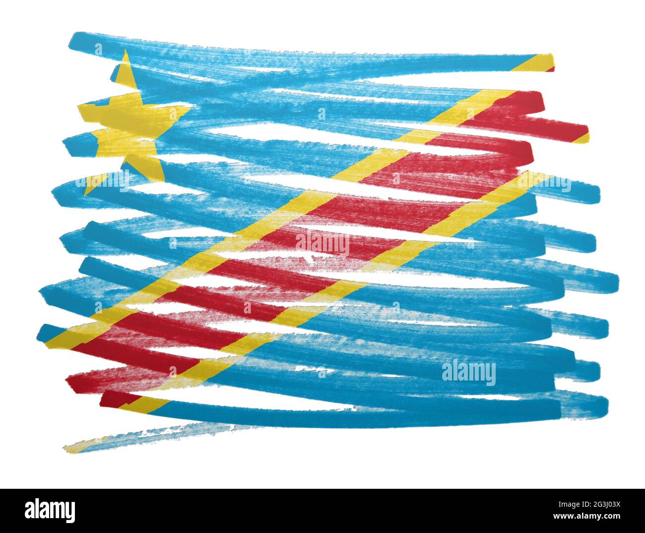 Flag congo national country symbol Cut Out Stock Images & Pictures - Alamy