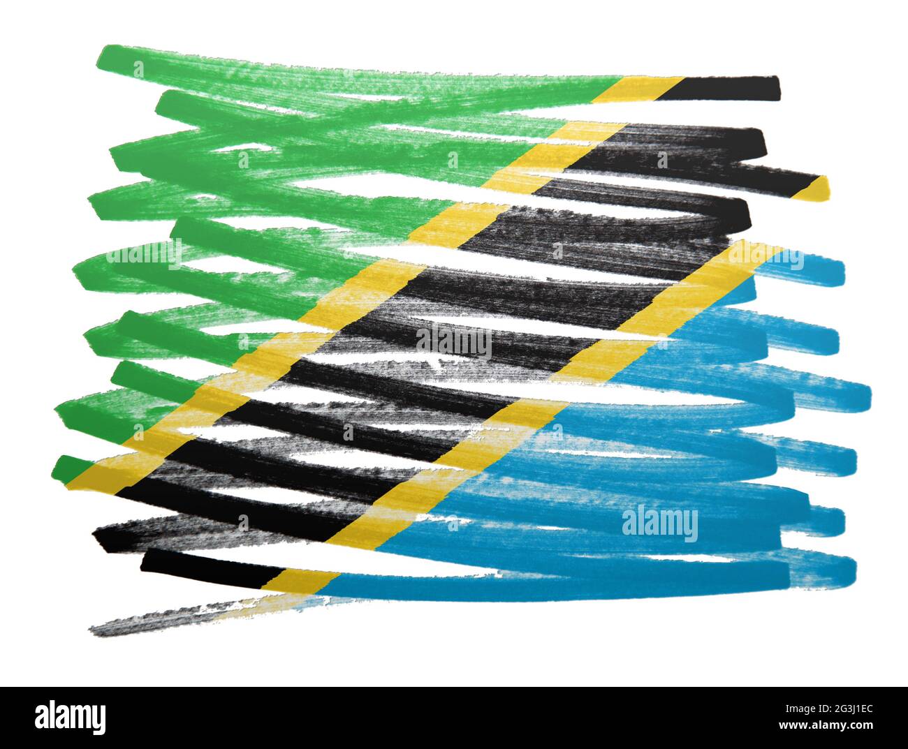Tanzania flag map hi-res stock photography and images - Alamy