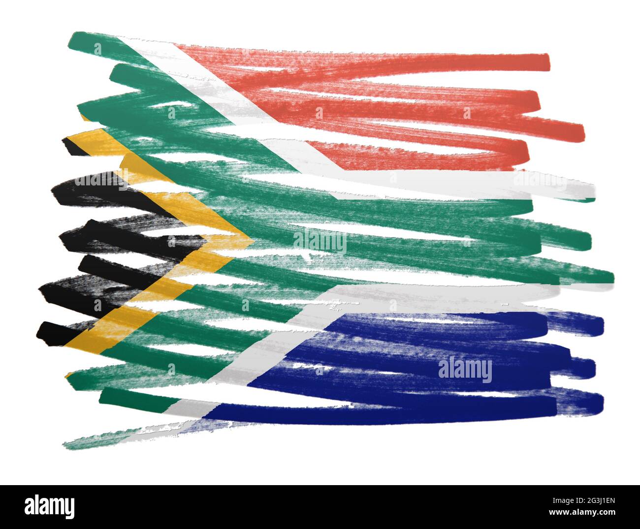 South africa map illustration flag hi-res stock photography and images ...
