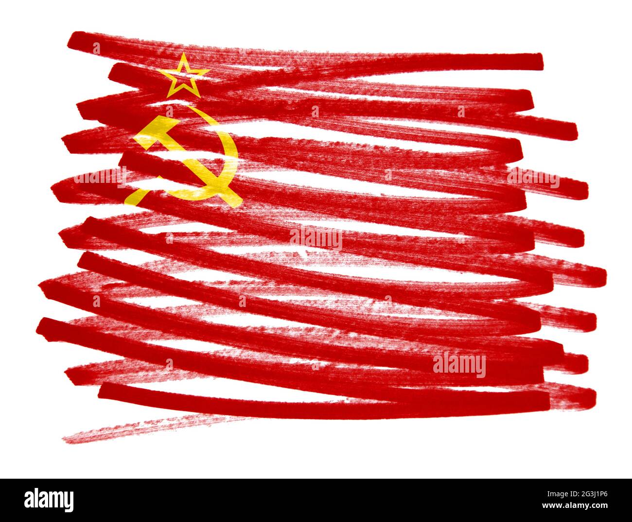Flag illustration - USSR Stock Photo