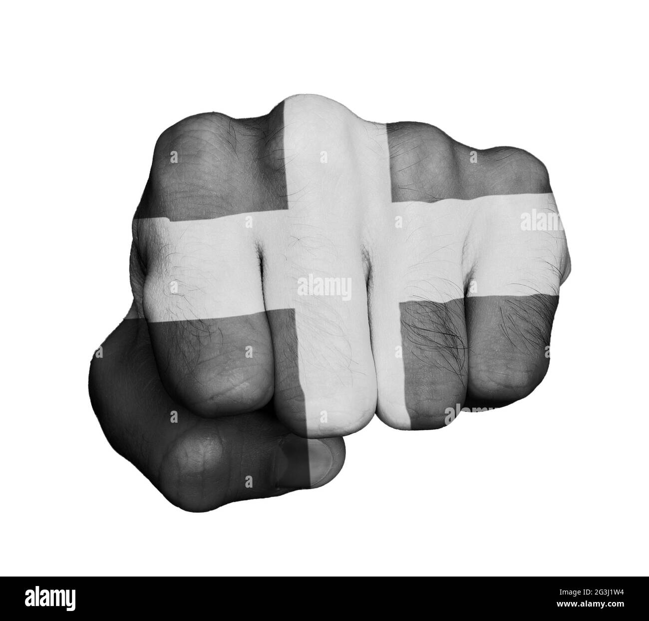 Fist of a man punching Stock Photo Alamy