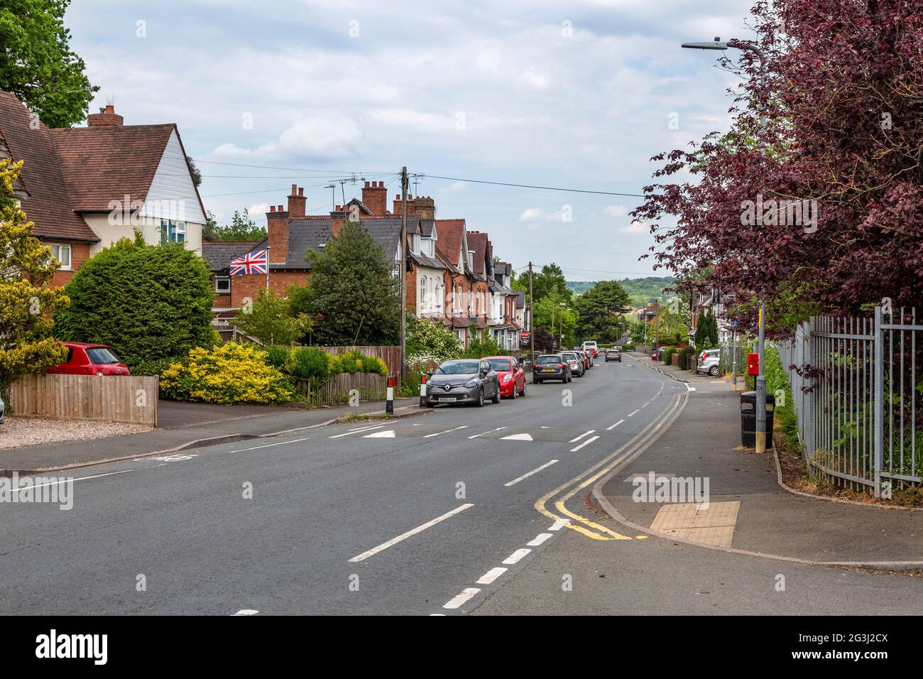 Easemore Road street view in Redditch Town Centre, Worcestershire Stock