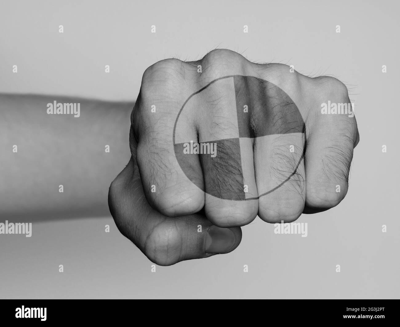 Fist of a man punching Stock Photo Alamy