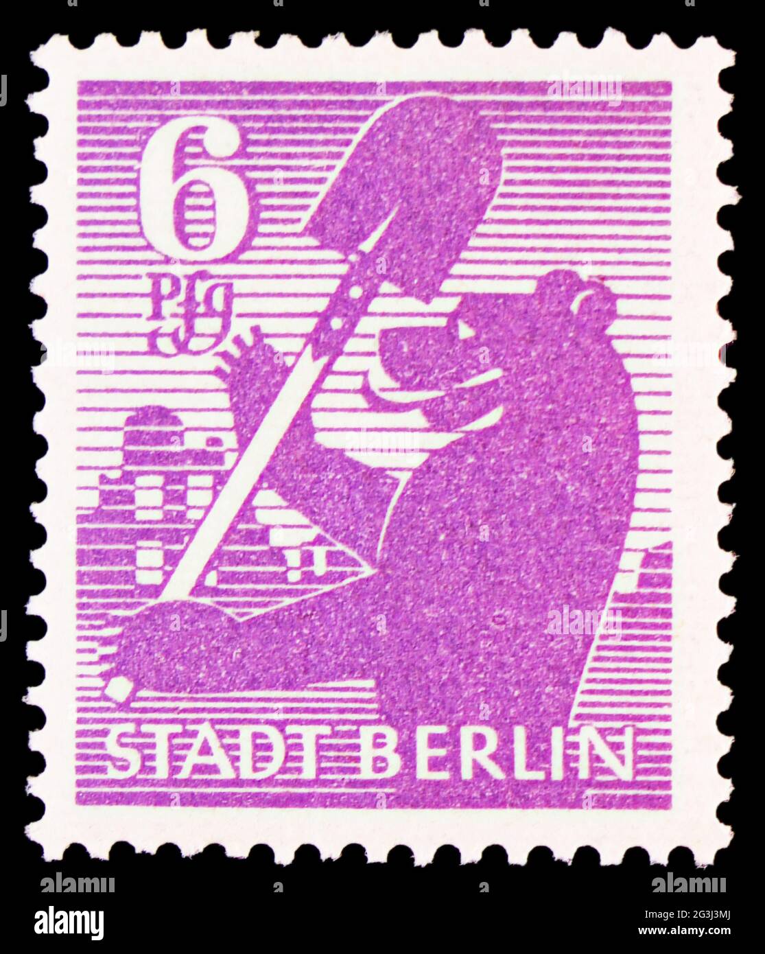 MOSCOW, RUSSIA - APRIL 15, 2021: Postage stamp printed in Germany ...