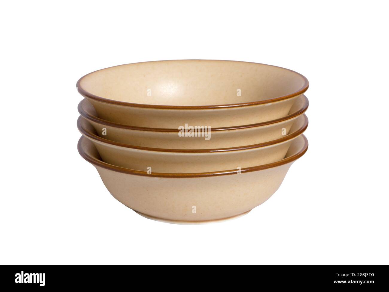 Vintage empty bowls Stock Photo