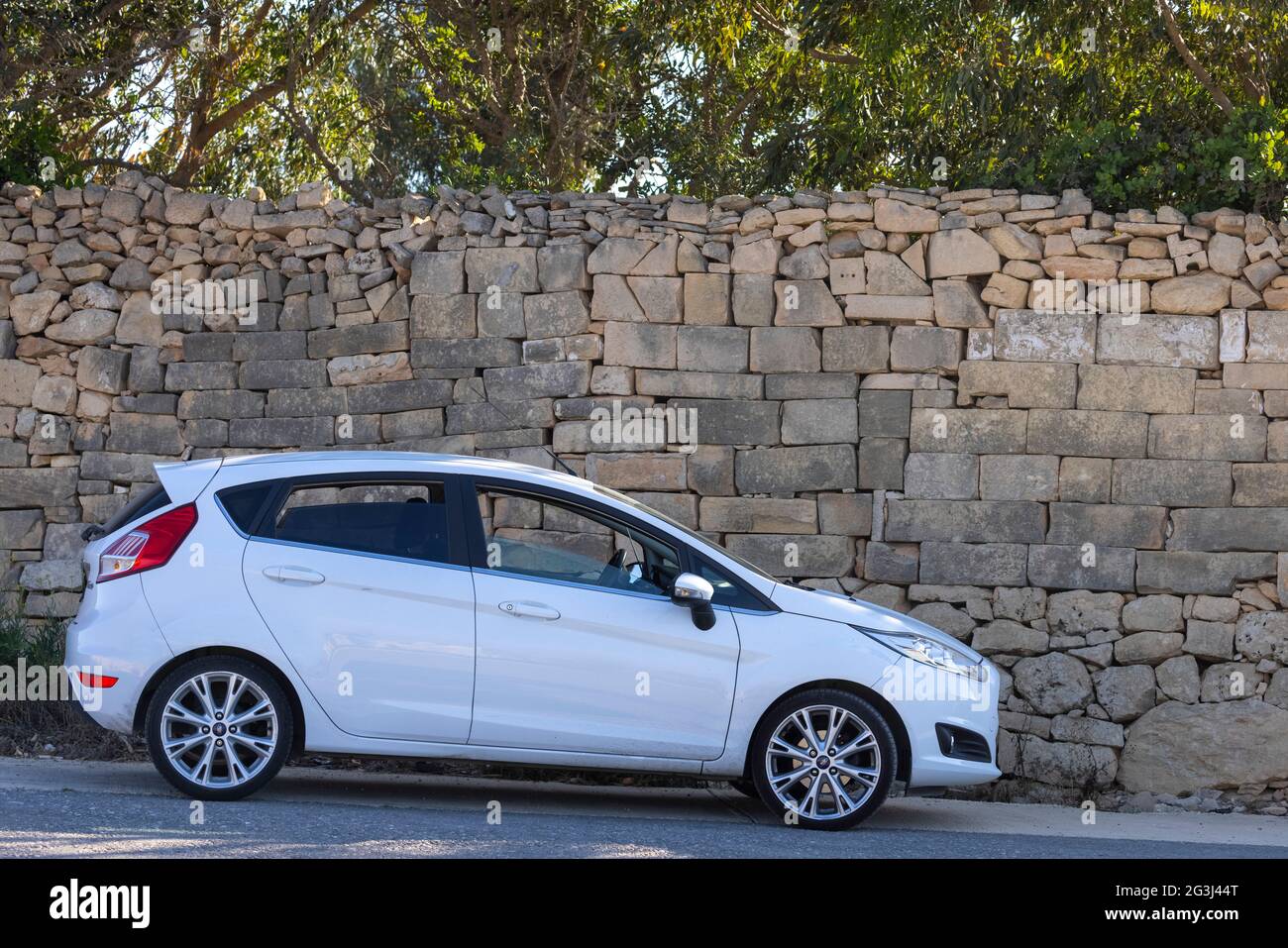 A 2016 Ford Fiesta Ecoboost Stock Photo - Alamy