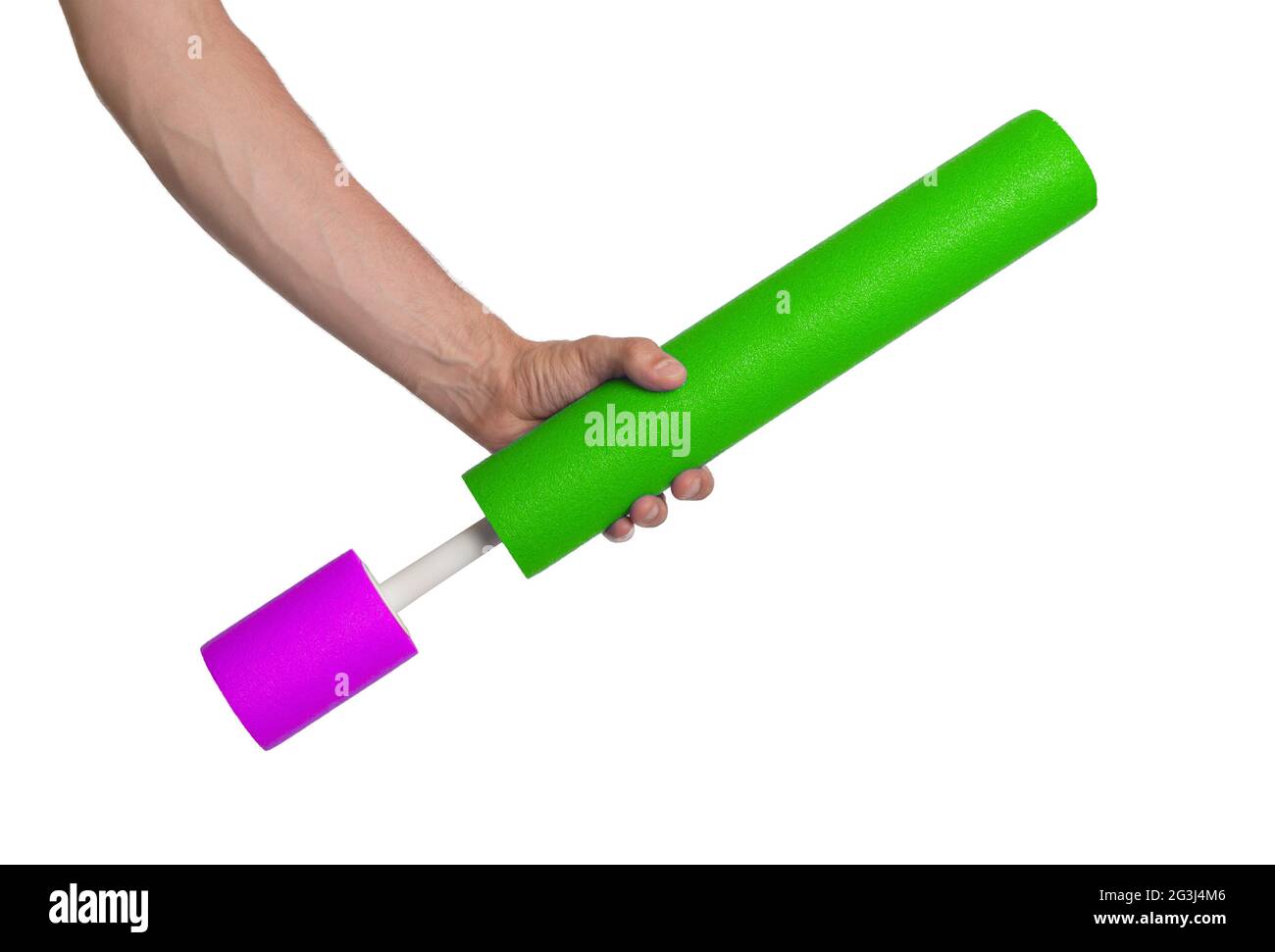 Foam water cylinder tube toy Stock Photo - Alamy