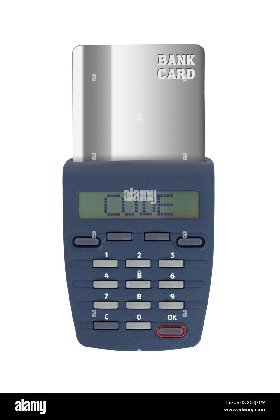 Security device for banking at home Stock Photo