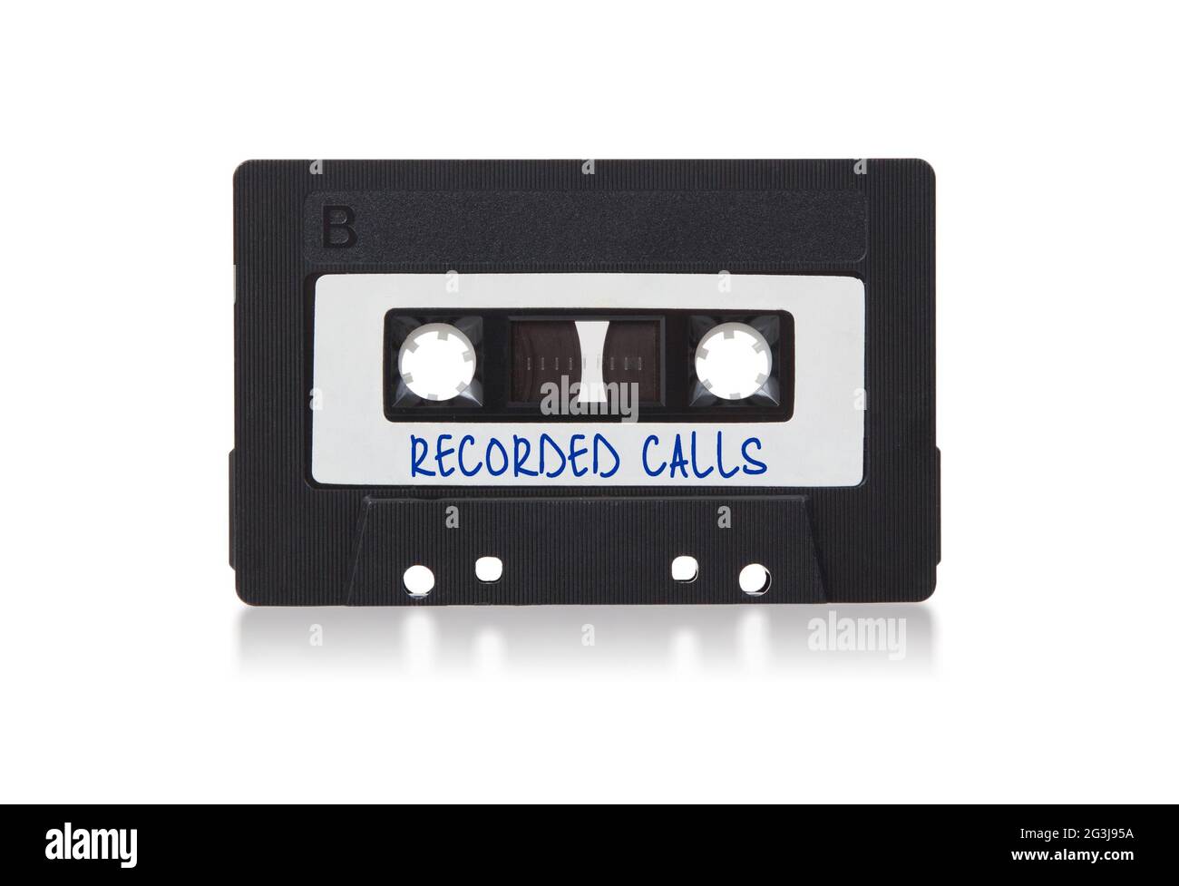 Vintage audio cassette tape, isolated on white background Stock Photo ...