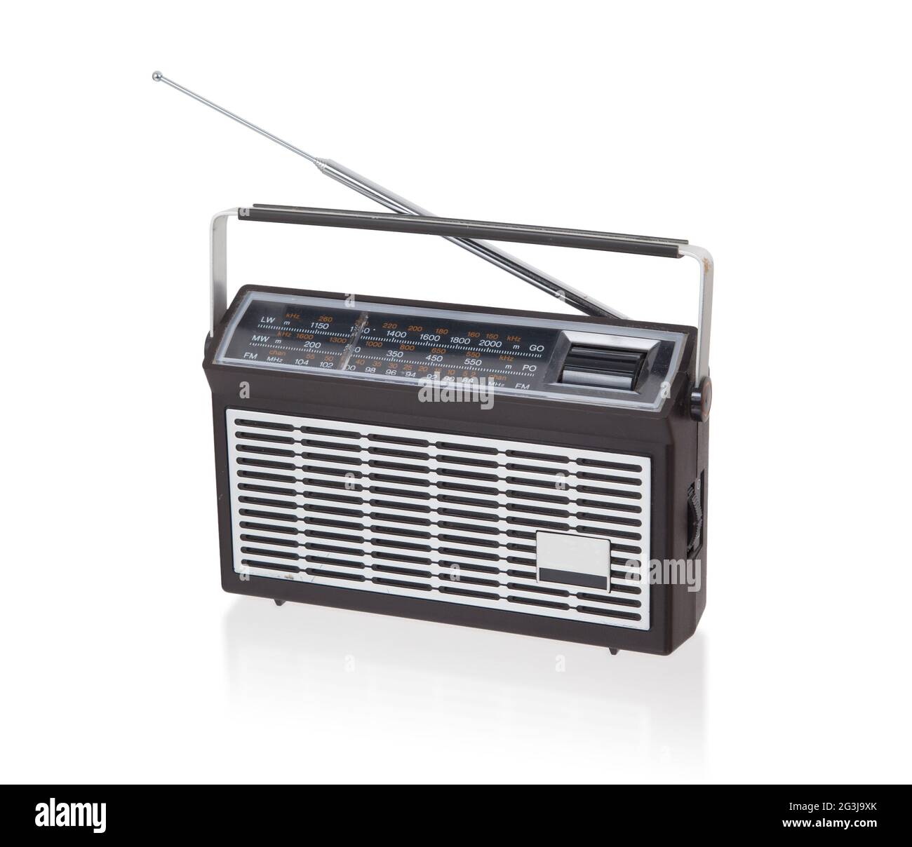 Portable radio isolated Stock Photo