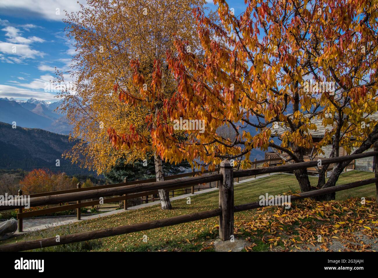 Autumn in Italian Alps Stock Photo - Alamy