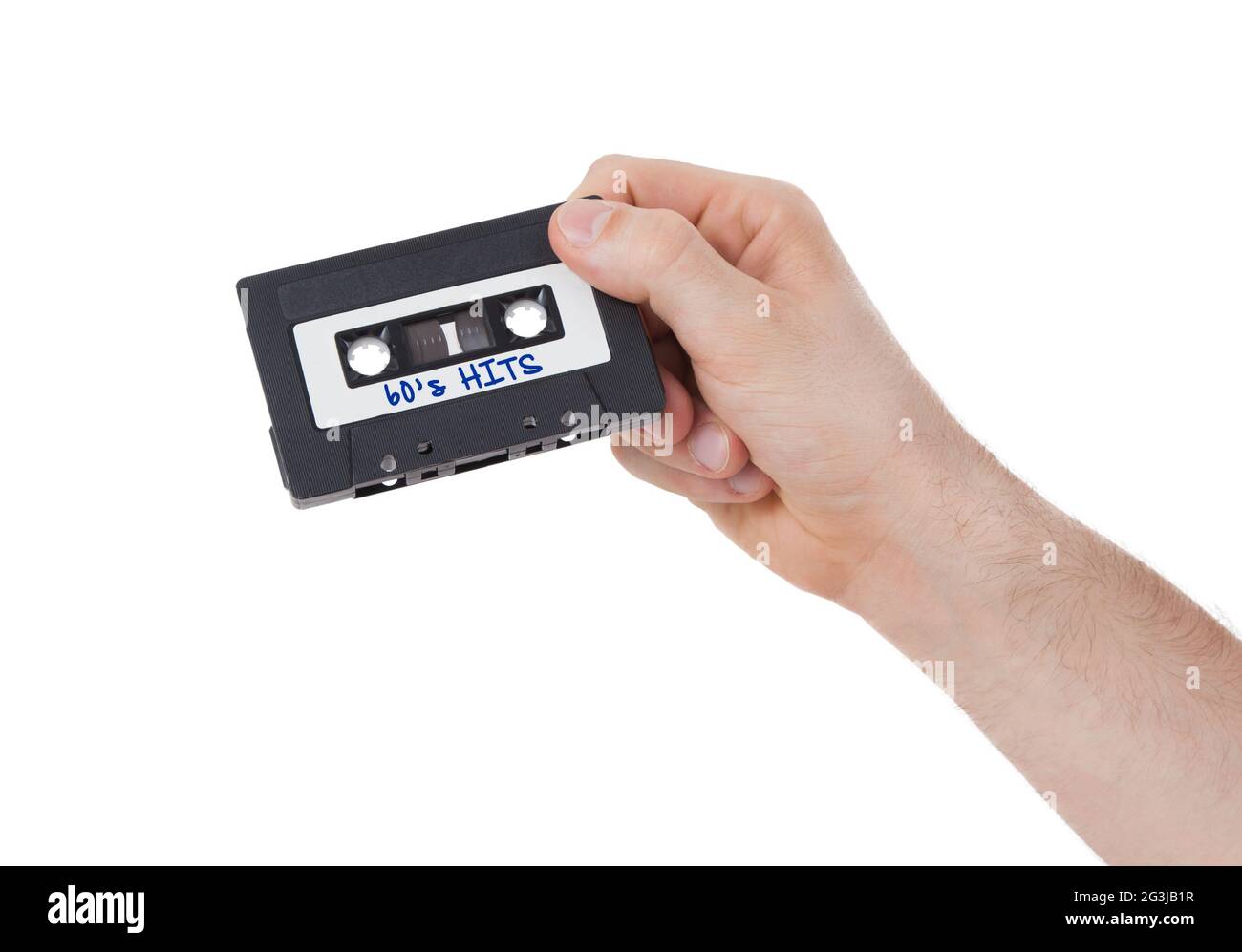 Vintage audio cassette tape, isolated on white background Stock Photo ...