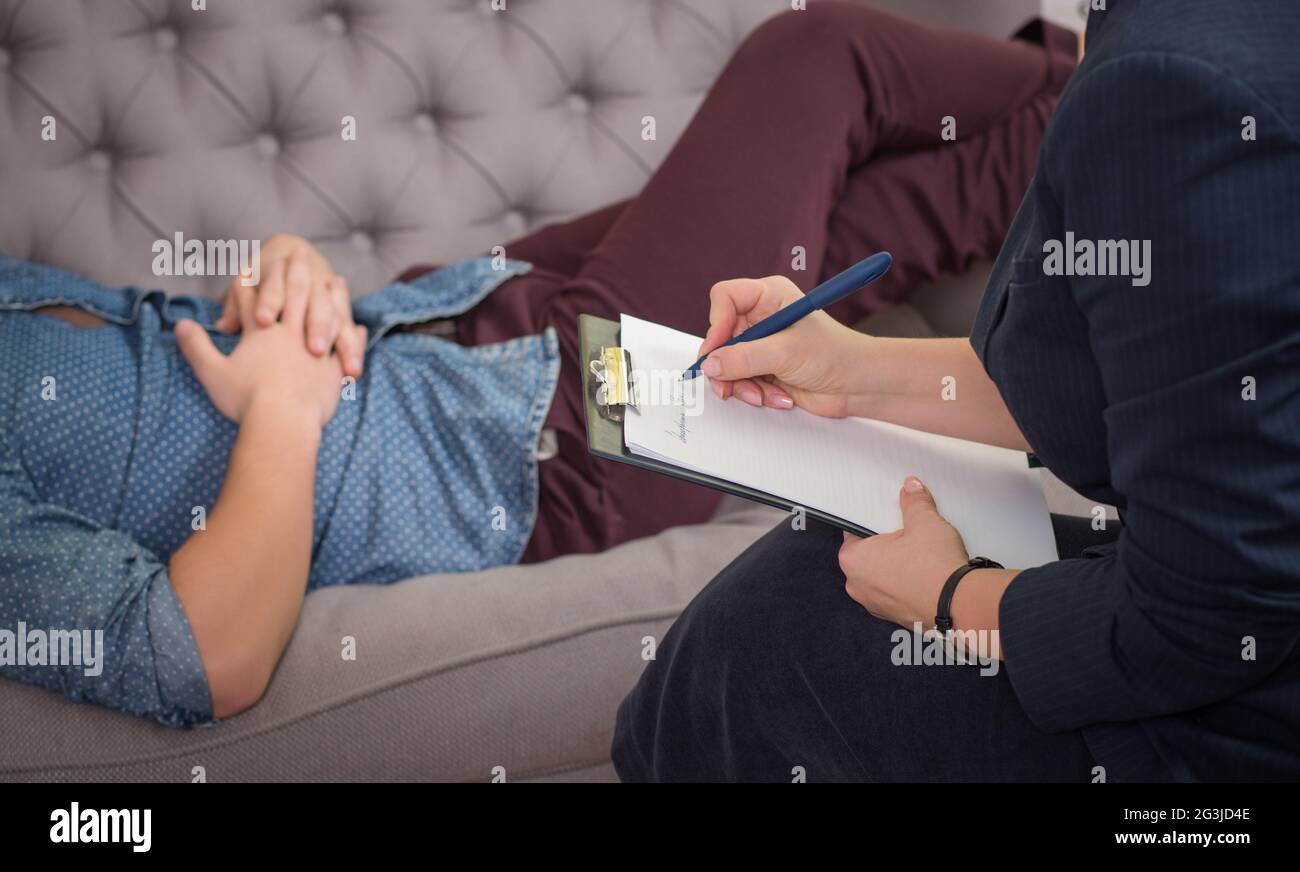 At the psychotherapist Stock Photo