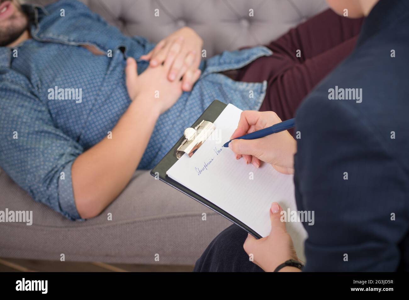 At the psychotherapist Stock Photo