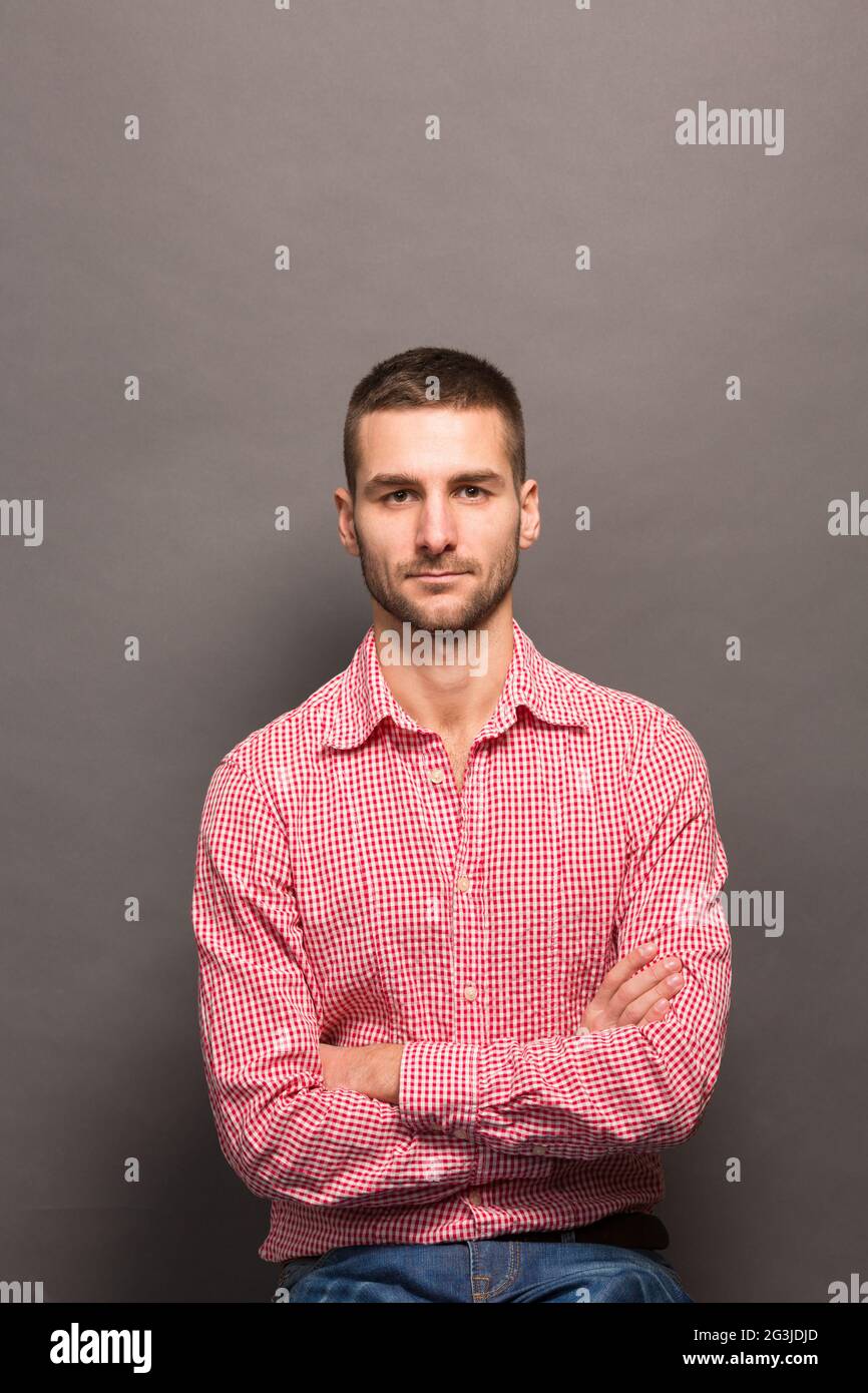 Handsome man studio hi-res stock photography and images - Alamy