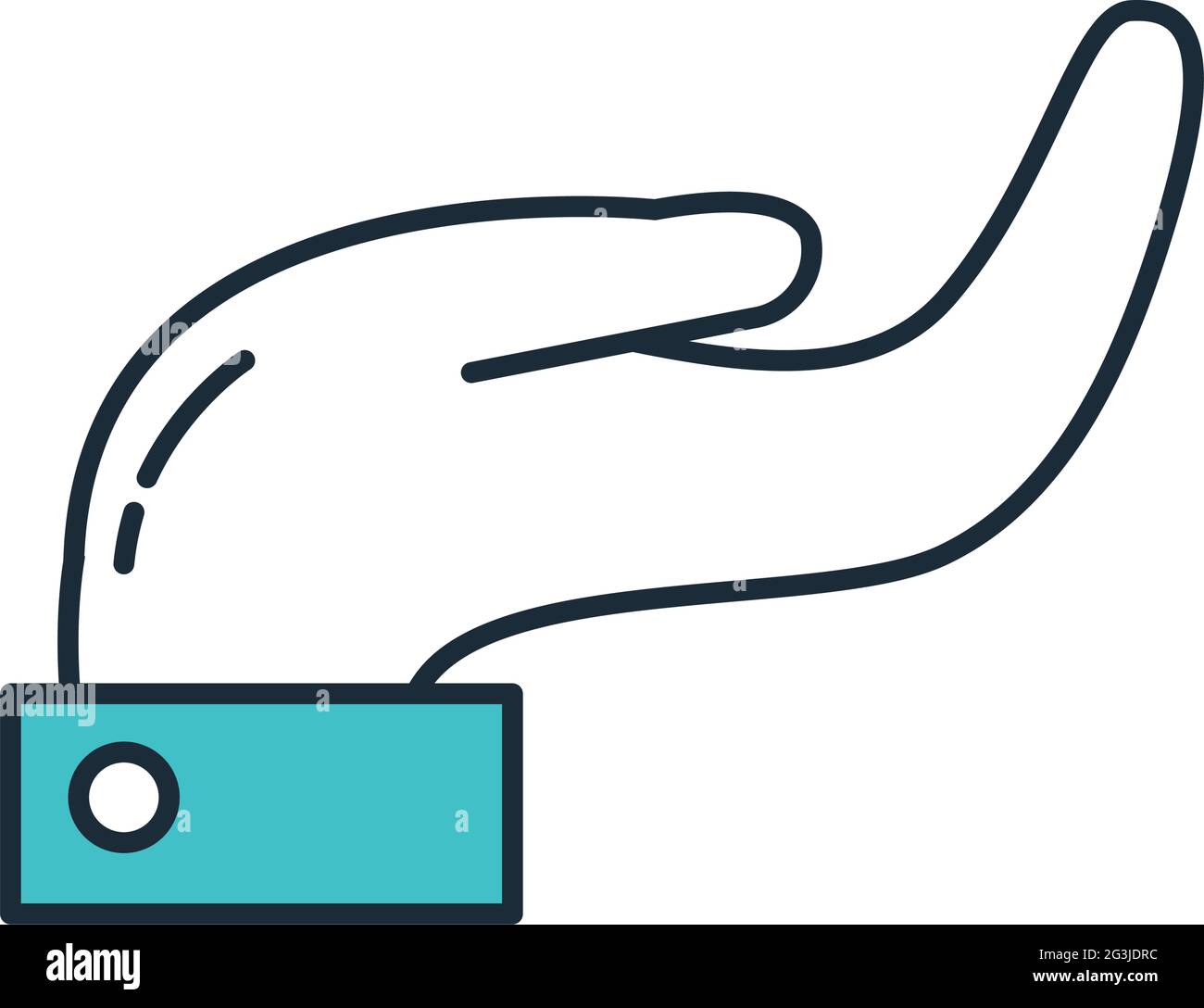 hand icon on white background Stock Vector Image & Art - Alamy