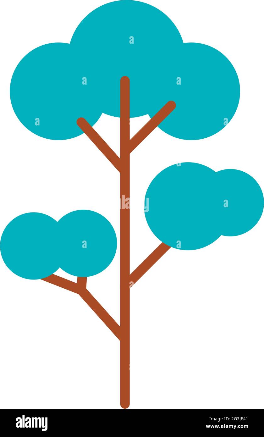 tall tree icon on background Stock Vector Image & Art - Alamy