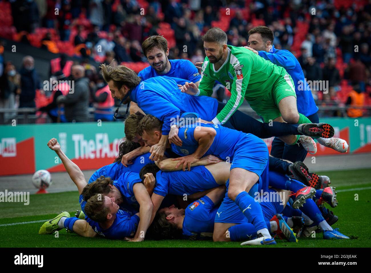 London, England 22 May 2021. The Buildbase FA Vase Final between