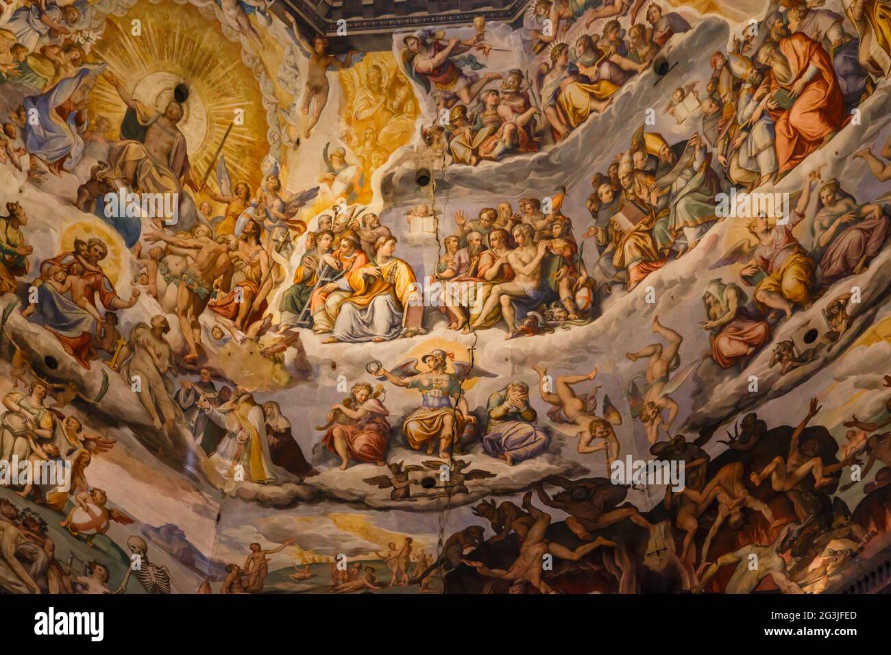 Interior Florence Duomo Stock Photo