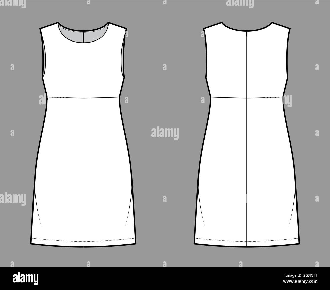 Empire line dress Stock Vector Images - Alamy