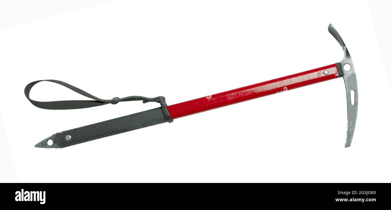 Ice axe isolated Stock Photo Alamy