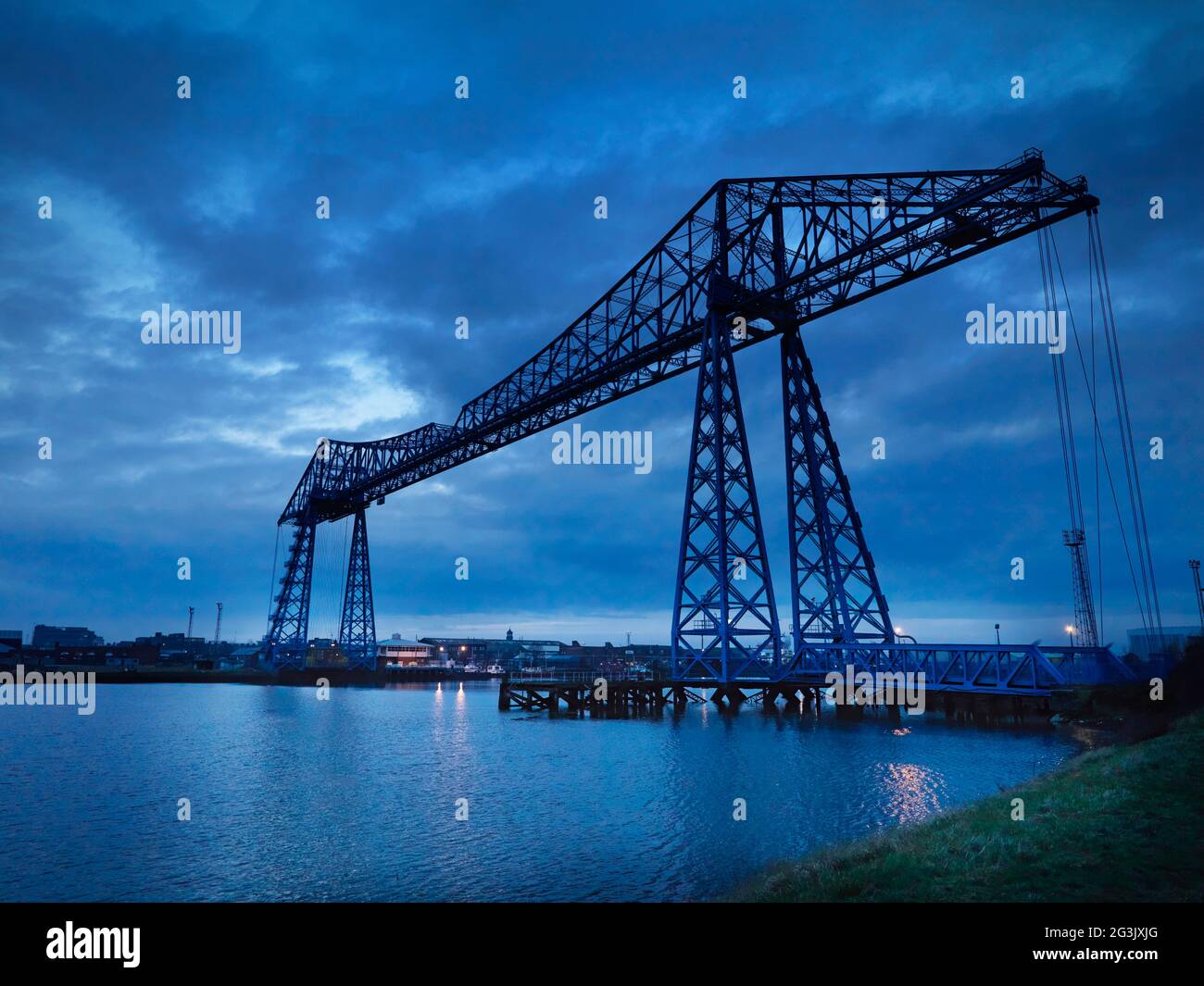 Middlesbrough transporter bridge Stock Photo