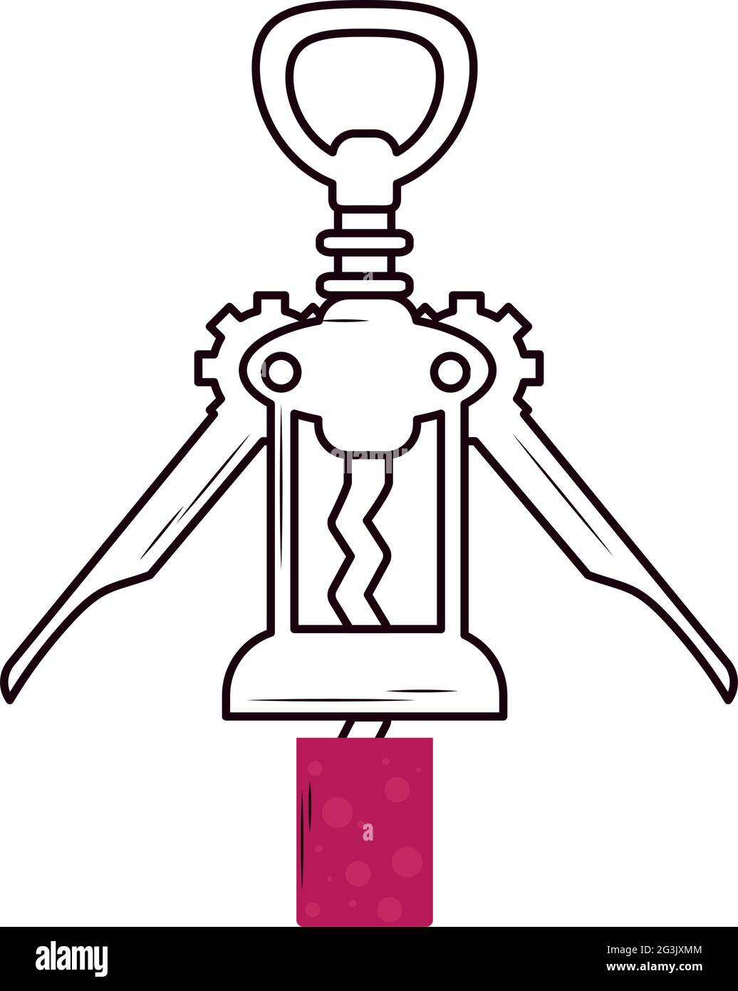 corkscrew icon on white background Stock Vector Image & Art - Alamy