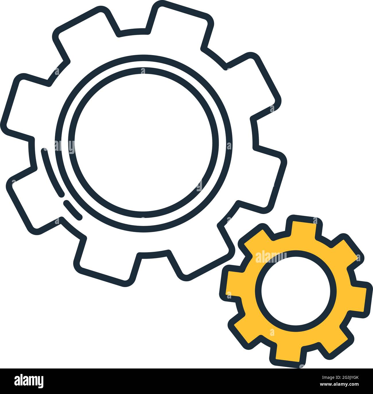 gear wheels on white background Stock Vector Image & Art - Alamy