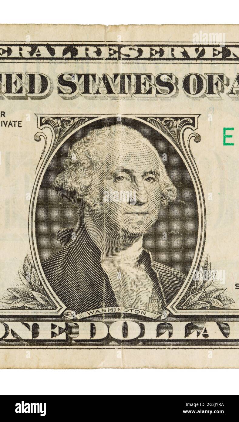 US one Dollar bill, close up Stock Photo - Alamy