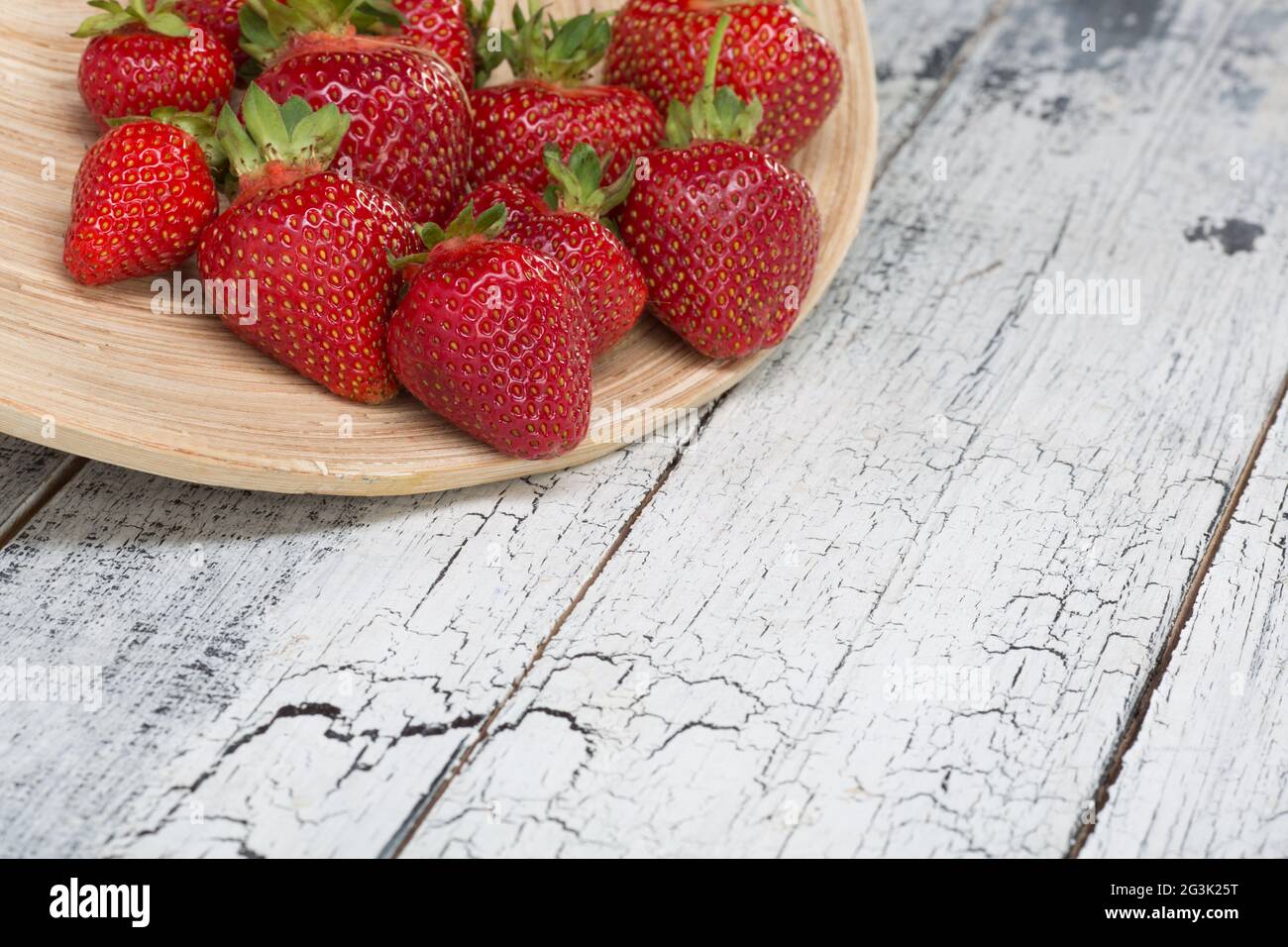 Ripe red strawberries Stock Photo