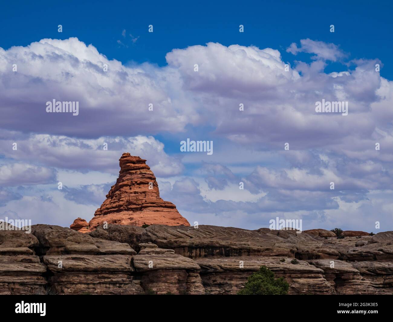 Cone formation along the Confluence Trail, Needles District, Canyonlands National Park, Utah. Stock Photo