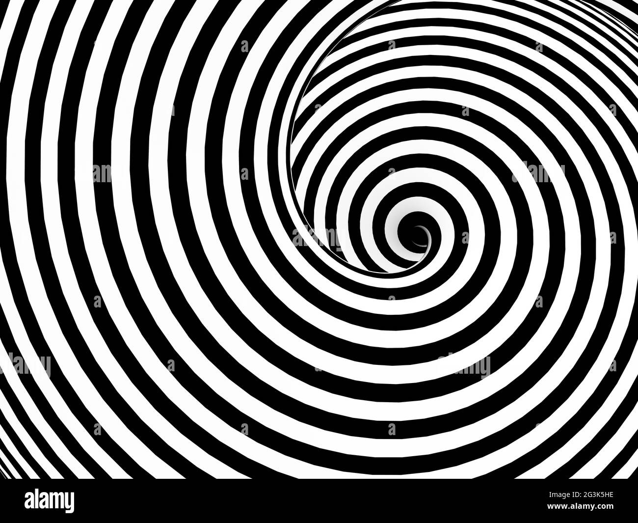 Abstract black and white tunnel Stock Photo - Alamy