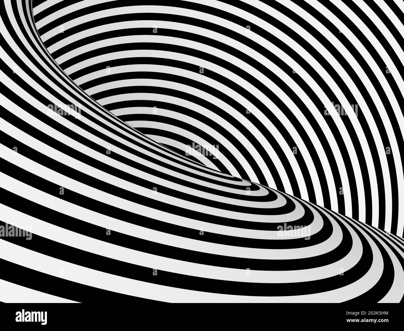 Abstract black and white tunnel Stock Photo Alamy