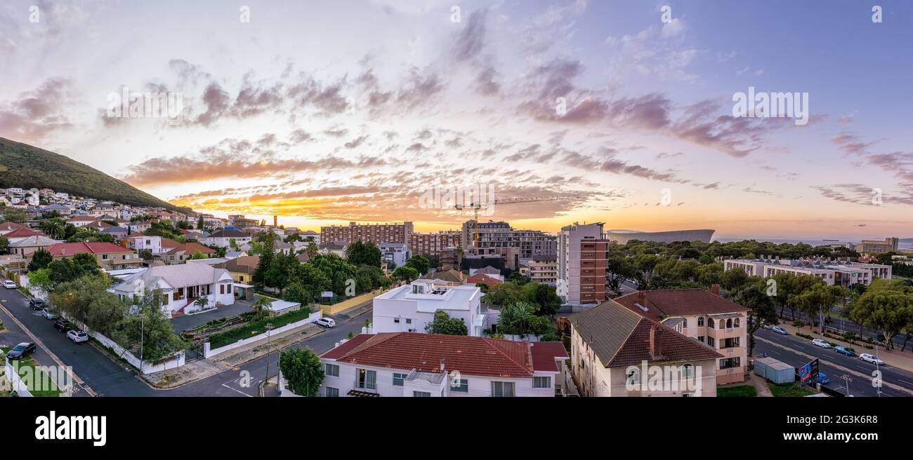 Panoramic view of Cape Town Stock Photo