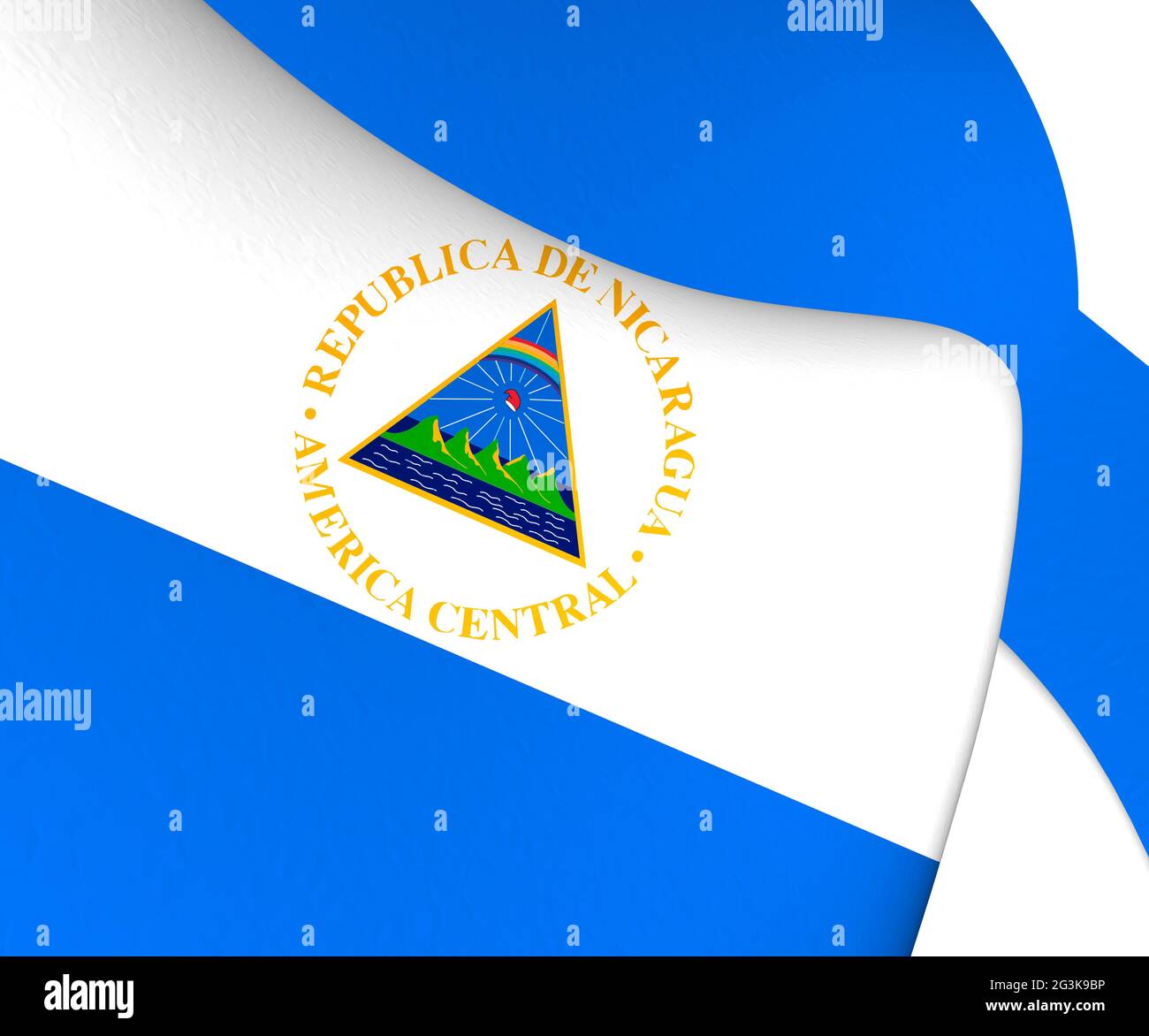 Flag of Nicaragua Stock Photo - Alamy