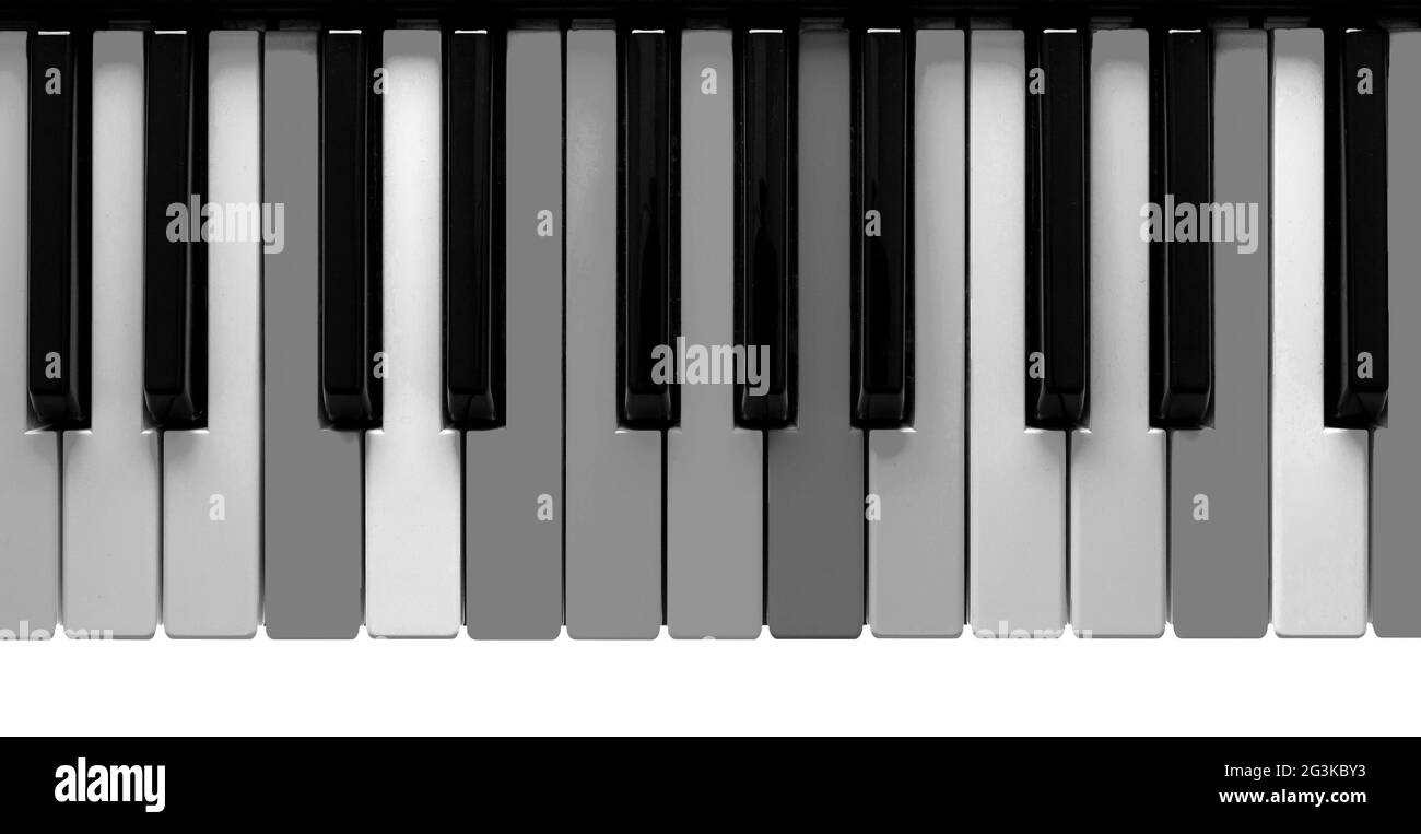Grey piano keys Stock Photo Alamy