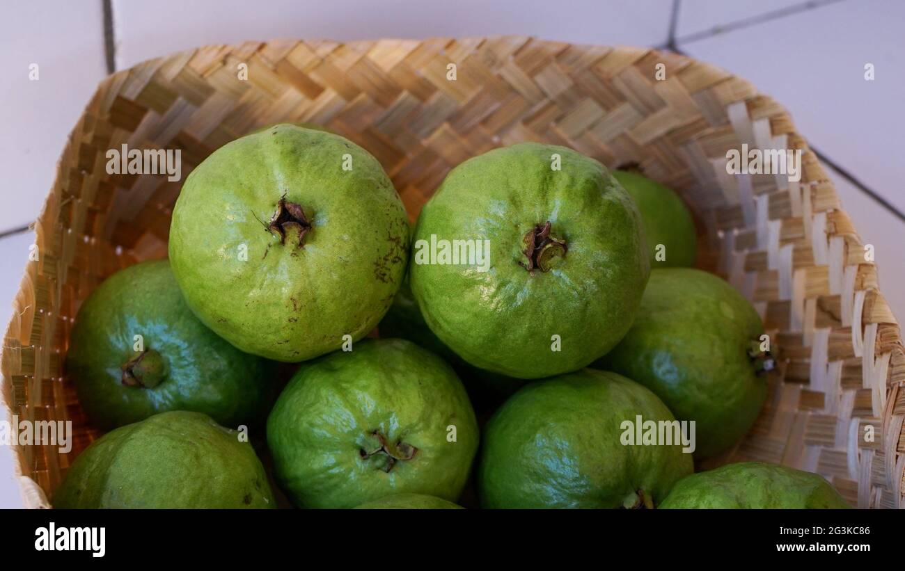 close-up of guava fruit Stock Photo - Alamy
