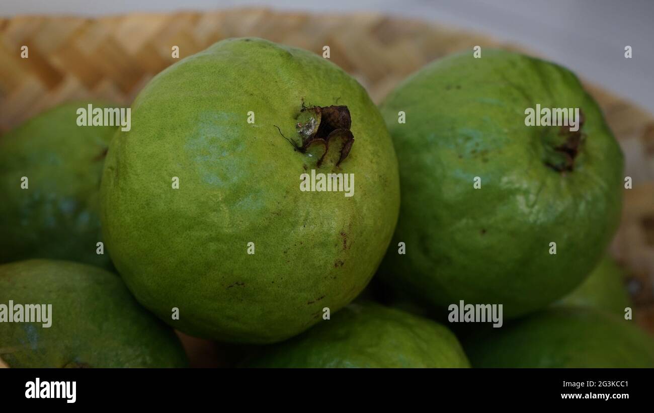 close-up of guava fruit Stock Photo - Alamy