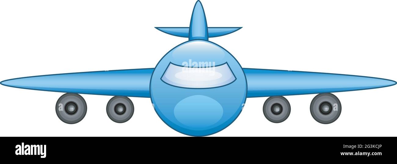Flying Airplane isolated on white background Stock Vector Image & Art ...