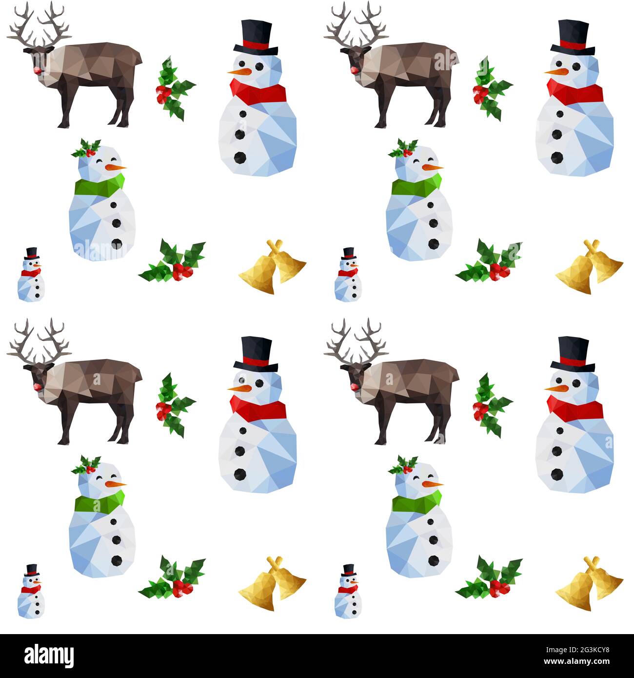 Seamless pattern with origami objects Stock Photo - Alamy