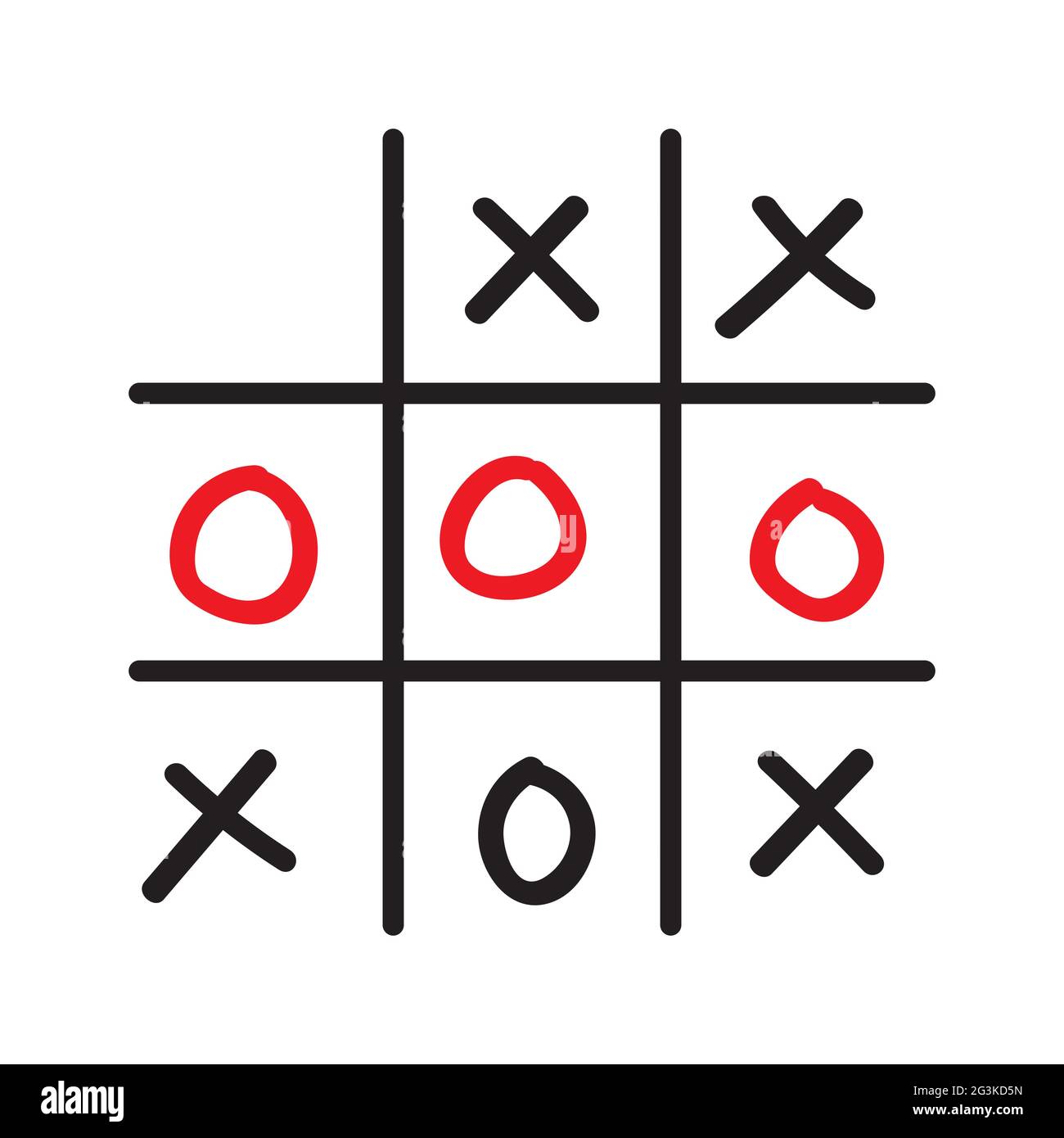 Tic tac toe game Cut Out Stock Images & Pictures - Alamy