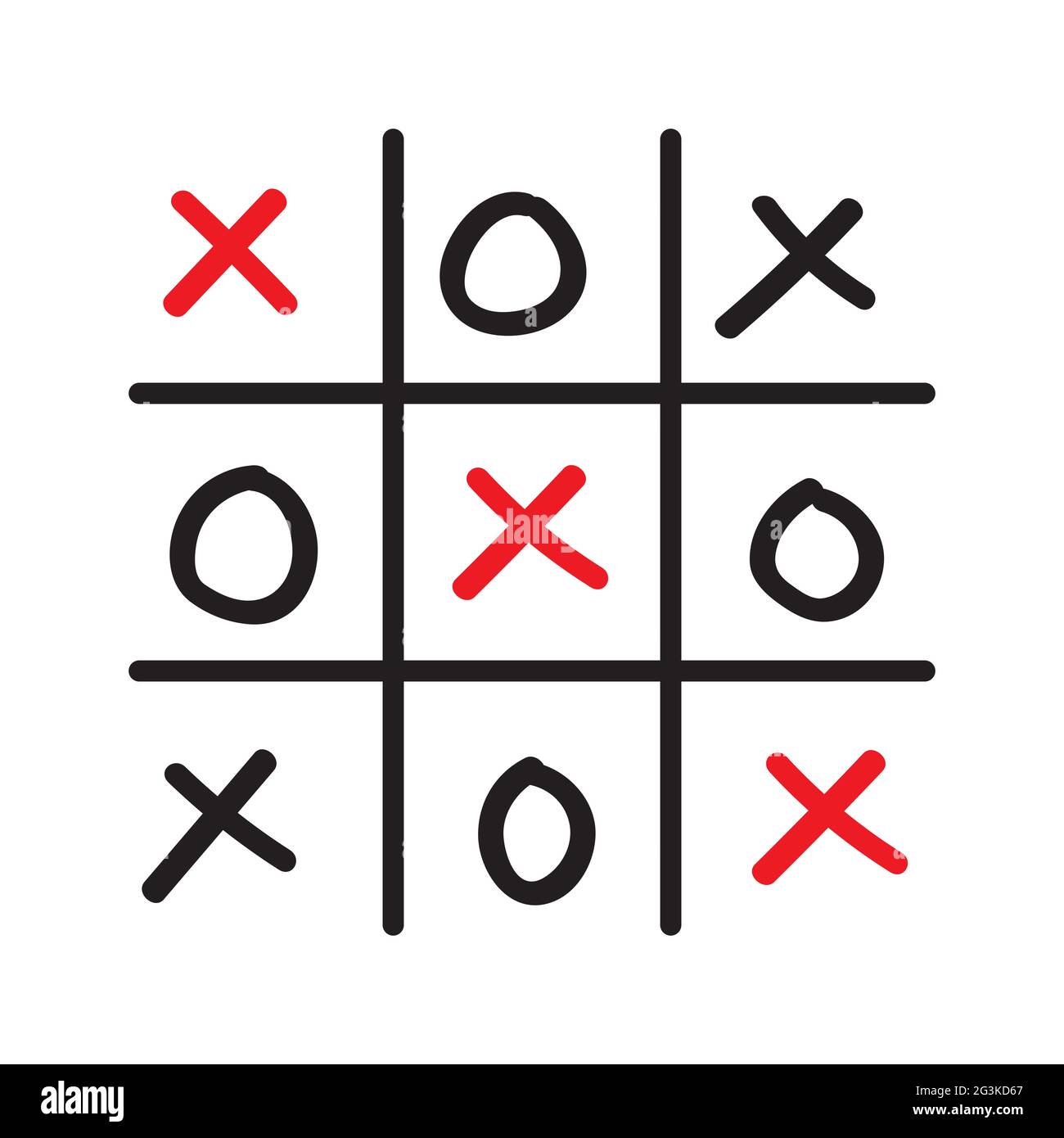 Tic tac toe glow Stock Vector Images - Alamy