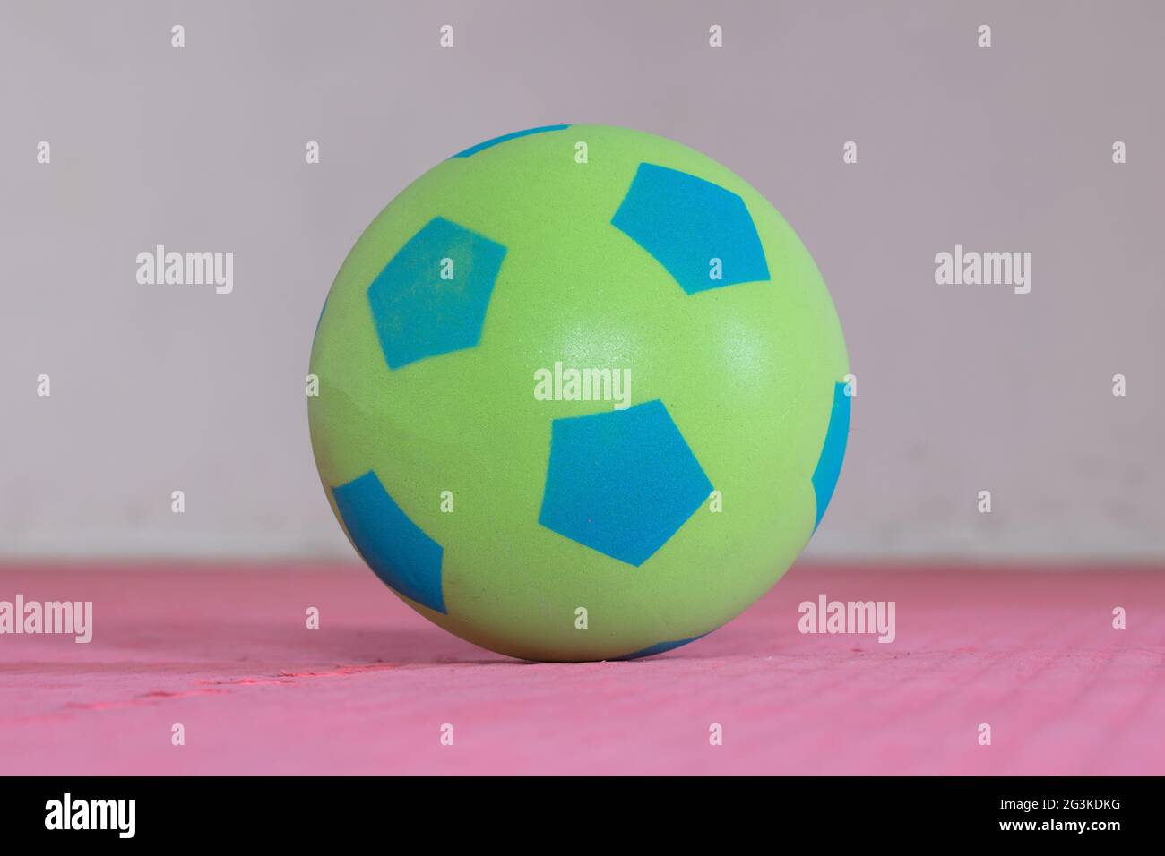 Shot of a green foam ball Stock Photo Alamy