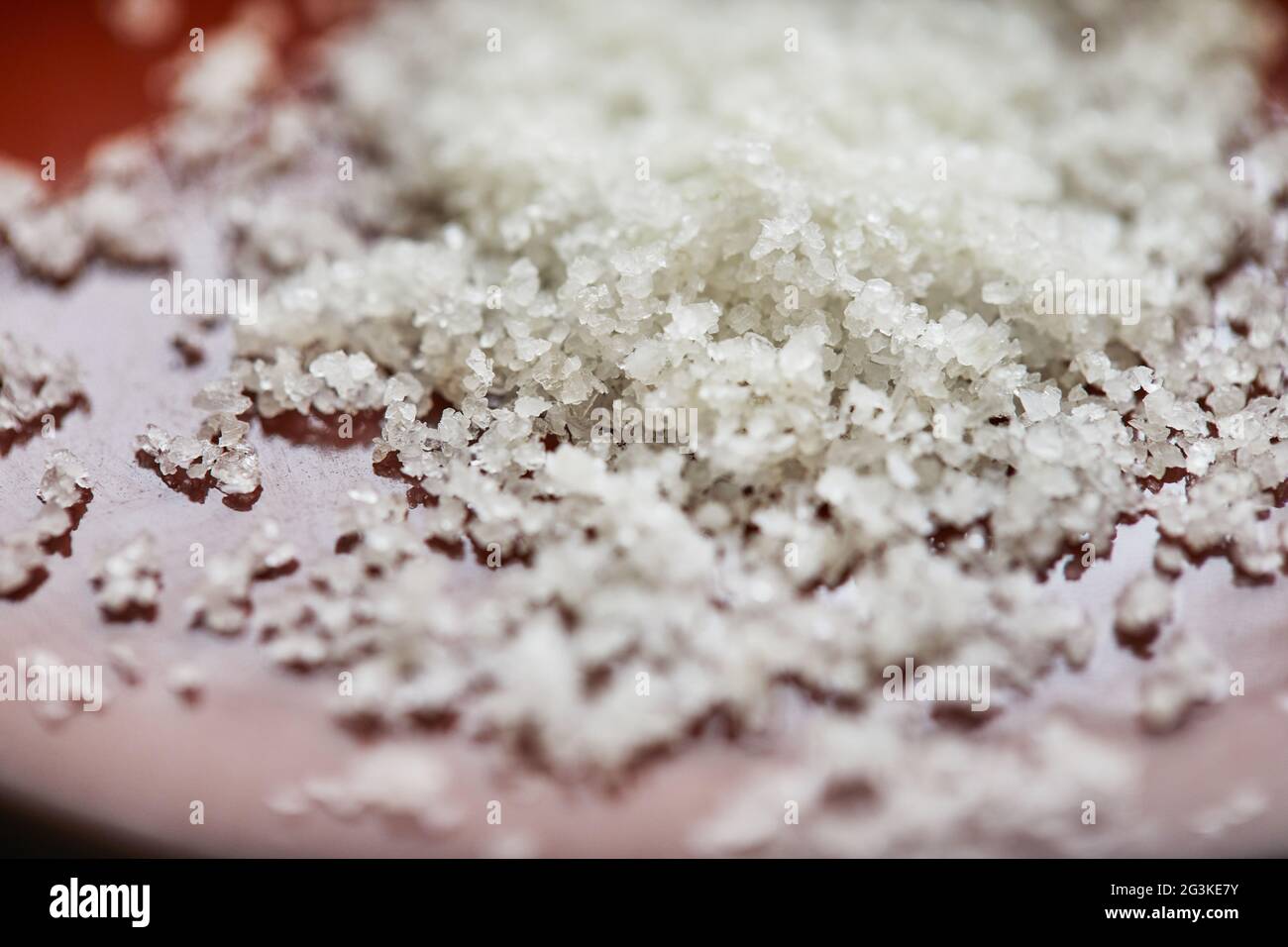 Natural sea salt. Flower of salt from Guerande France Stock Photo Alamy