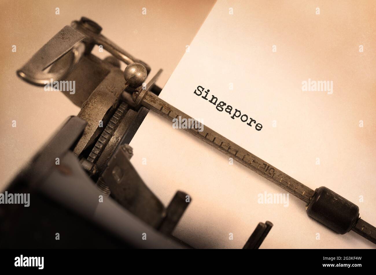 Old typewriter Singapore Stock Photo Alamy