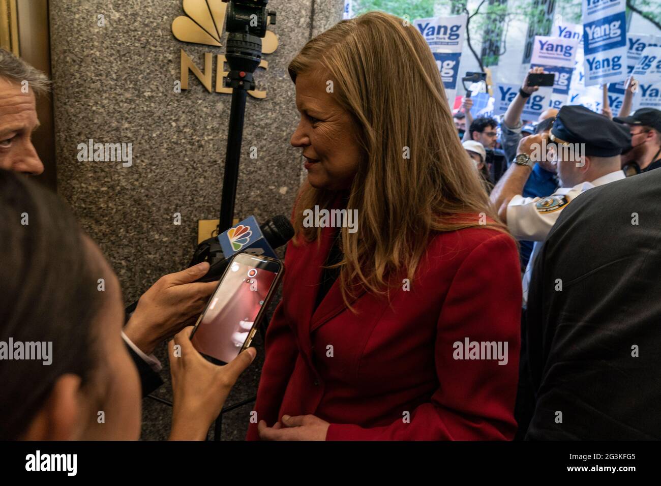 New York, NY June 16, 2021 Mayoral candidate Kathryn Garcia arrives