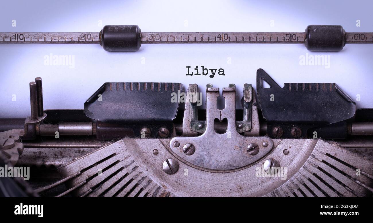 Old typewriter - Libya Stock Photo