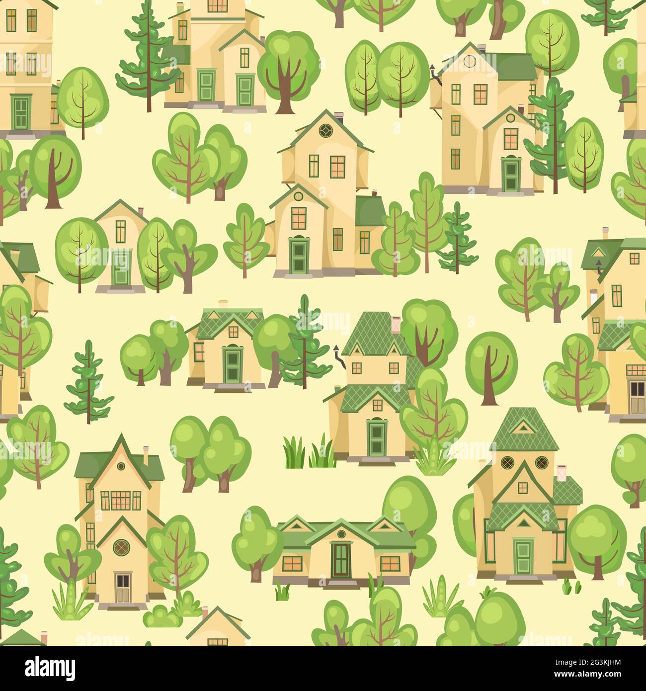 Town. Seamless illustration with cartoon village or city houses. Street. Day. Nice cozy private residence in traditional style. Nice funny home Stock Vector Image & Art - Alamy Town. Seamless illustration with cartoon village or city houses. Street. Day. Nice cozy private residence in traditional style. Nice funny home Stock Vector Image & Art - Alamy