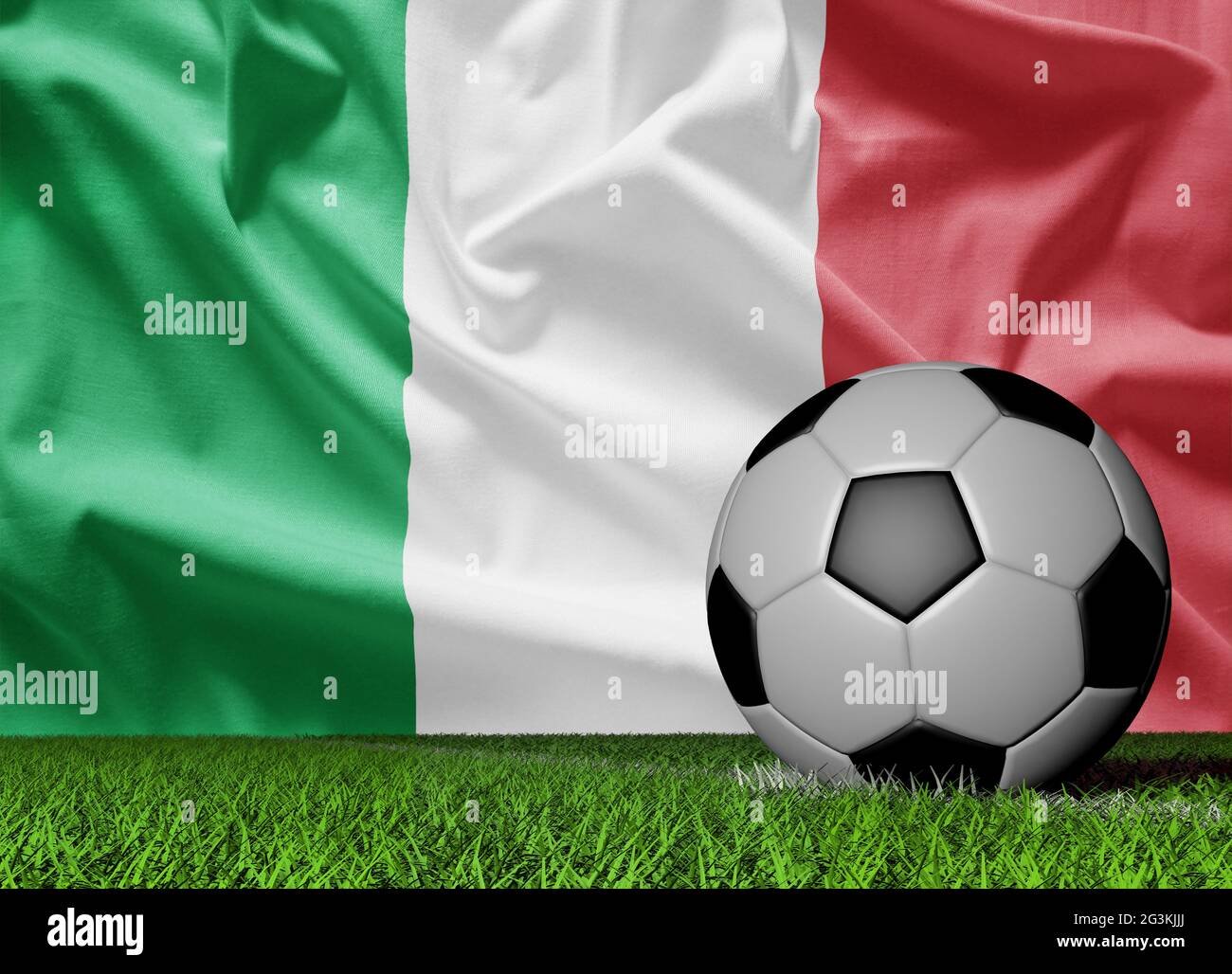 Italy Soccer Ball Stock Photo Alamy