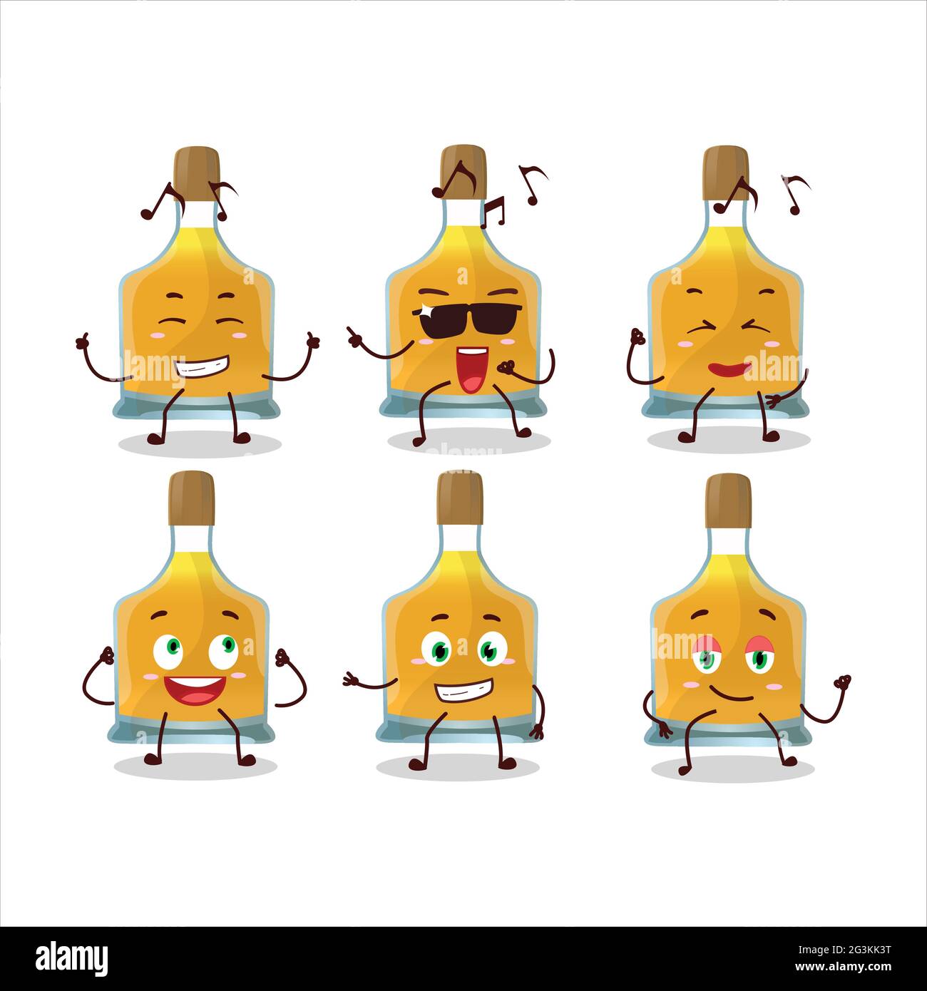 An image of vodka bottle dancer cartoon character enjoying the music.  Vector illustration Stock Vector Image & Art - Alamy